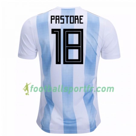 Tenue Argentine Pastore 18 Domicile Coupe du monde 2018 Maillot de Foot